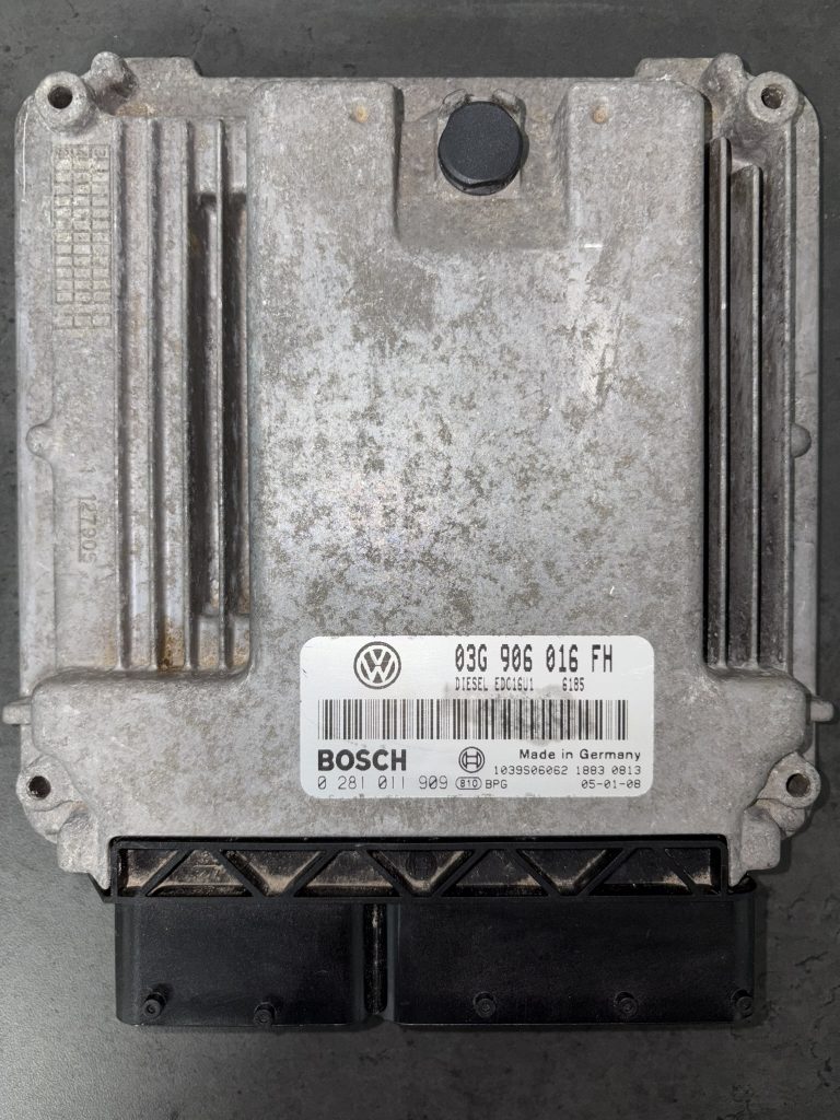ECU 03G906016FH 0281011909 EDC16U1 IMMO OFF