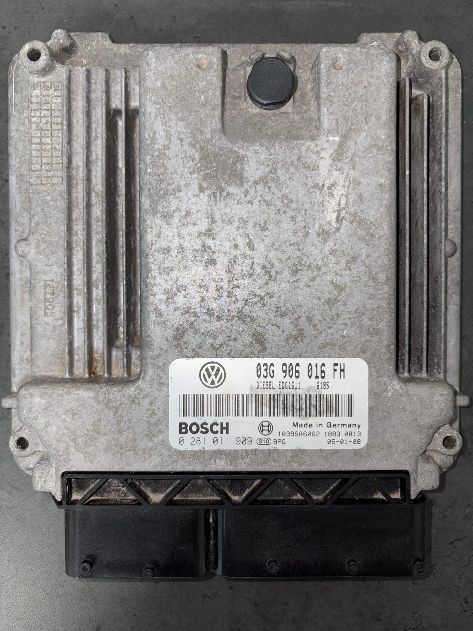 ECU 03G906016FH 0281011909 EDC16U1 IMMO OFF